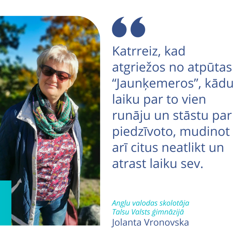 skolotāja Jolanta Vronovska par rehabilitāciju Jaunķemeros